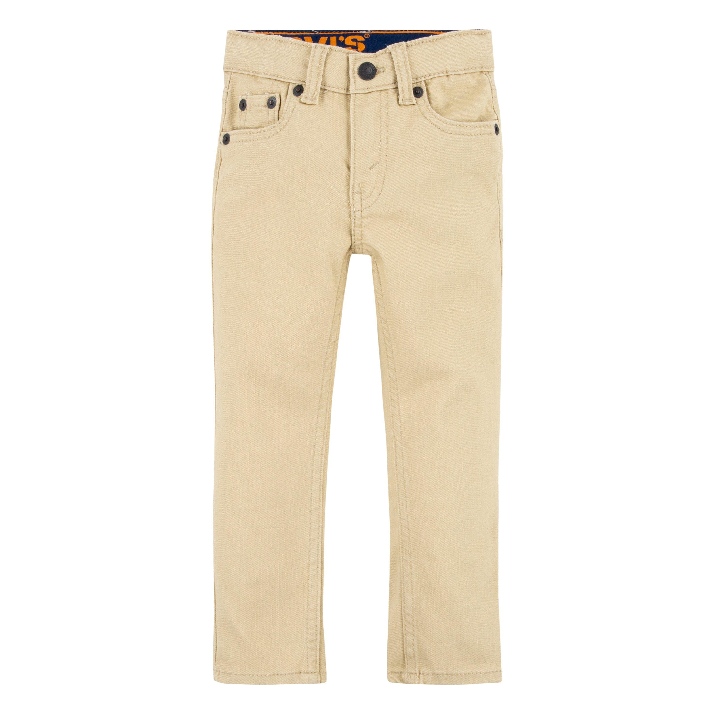 Levi's 510 Eco Performance Skinny Fit Lt Wash Toddler Boys' Pale Khaki Denim Jeans - PALE KHAKI